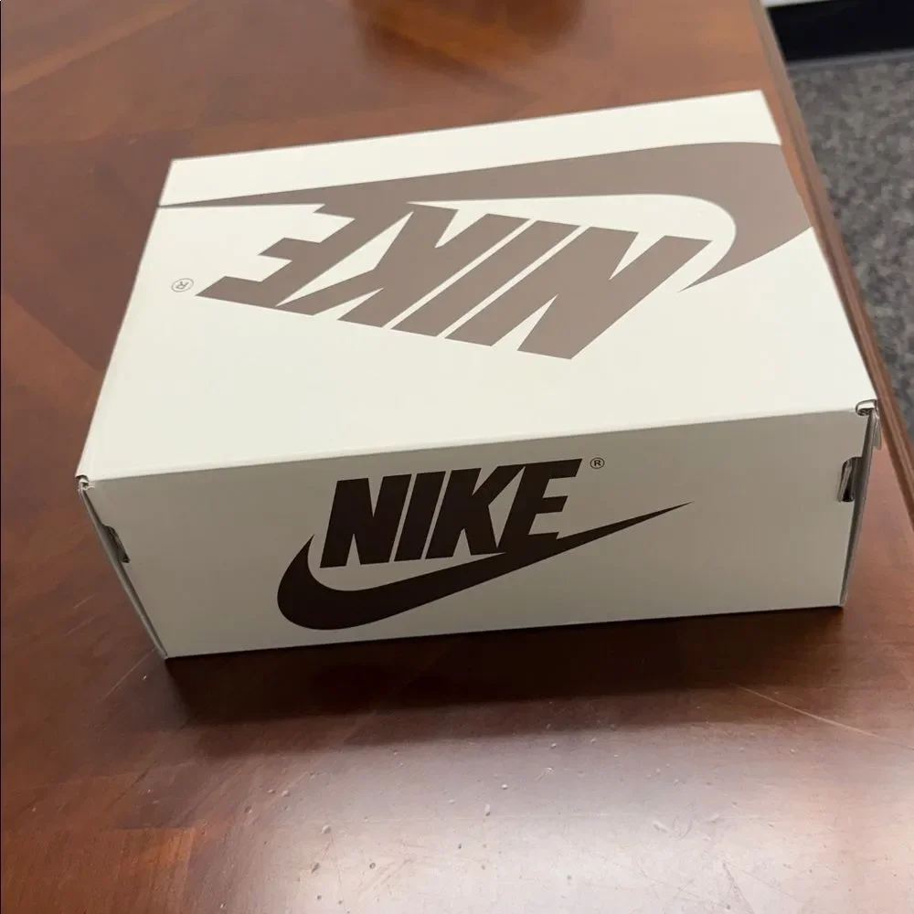 Nike Cream Shoe Box with Brown Logo